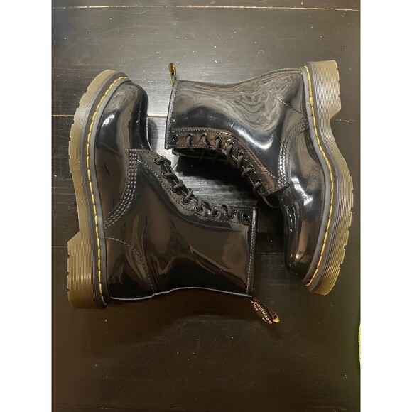 Dr. Martens 1460 Womens Patent Leather Combat Boots in Black, Size 8 US8 EU39 - Picture 7 of 12